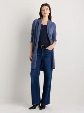 Mongolian Cashmere Duster Cardigan Sweater